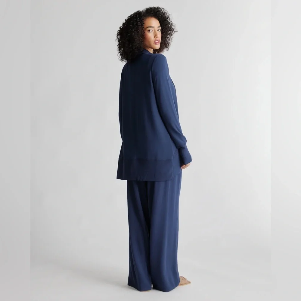 Quince French Terry Modal Cardigan in Navy $89 Size S - Picture 5 of 12